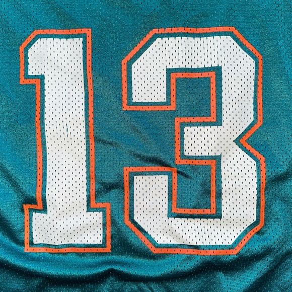 Dan Marino 13 football jersey L 46-48 Miami Dolphins NFL football 🏈 - Picture 6 of 9